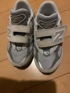 New Balance 990 グレー ベルクロ スニーカー