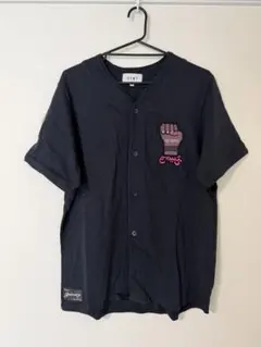 【古着】GRIMEY ベースボールシャツ THE PEOPLE ワッペン