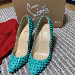 クリスチャンルブタン スパイクパンプス36 5