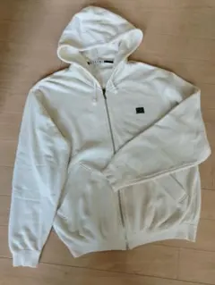 ELLE PARISホワイト フルジップ パーカー