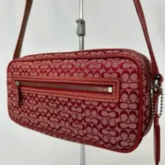 【極美品】コーチ ソーホー ショルダーバッグ レザー 斜め掛け ミニシグネチャー