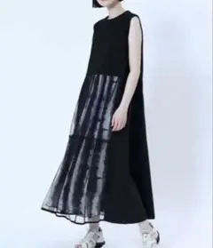 inscrire cut jacquard flare dress アンスクリア - メルカリ