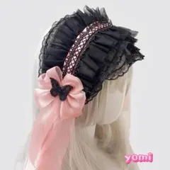 【新品・即購入OK】ゴシック ロリータ レースボンネット