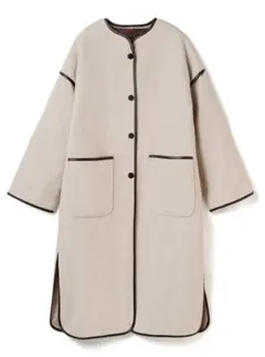 GRL パイピングノーカラーコート