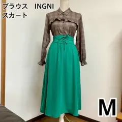 【コーデ売り】ブラウス［INGNI］&フレアスカート　M