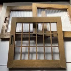 水屋　昭和レトロ　ガラス引き戸