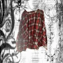 チェック柄 バルーンスカート y2k