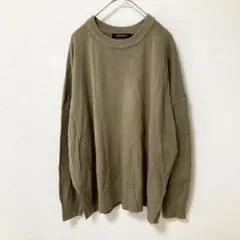 【アメリカンホリック】オーバーデザインニット ドロップショルダー ゆったり L