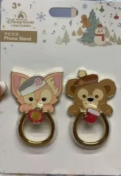 最終値下げ上海ディズニー限定 スマホスタンド 2個セット リーナベル、ダッフィー