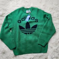 adidas アディダス オリジナルス 70S クルーネックセーター グリーンS