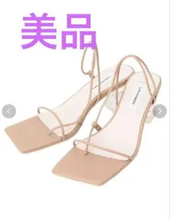 LAGUNAMOON クリアヒール サンダル ベージュのサムネイル