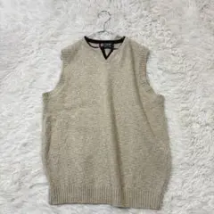 CHAPS ラルフローレン ウール　シルク混 ベスト M ベージュ