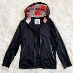 ブラックレーベルクレストブリッジ フルジップジャケット クレストチェック 3 黒