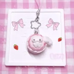 平成女児♡マカロンねこちゃんチャーム> ̫ <♡ ウィッシュコア 量産型ピンク粘土