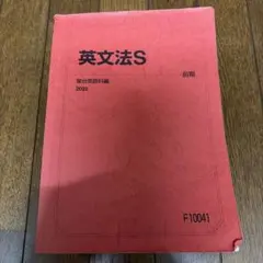 英文法S 2022年版　駿台　前期のサムネイル