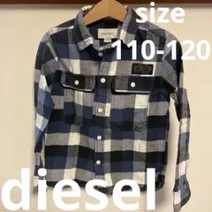 DIESEL チェック柄 長袖シャツxs キッズ