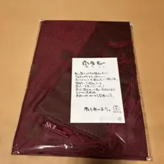 SK2 桃井かおり　デザイン赤茶色マフラー