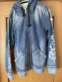 YANUK ヤヌーク コラボ パーカー デニット デニム メンズ L