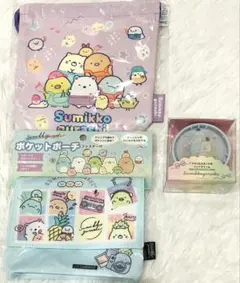 定価3050円 すみっコぐらし 3点セット ポケットポーチ 巾着 ハンドクリーム