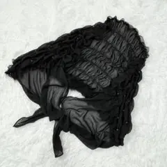 【ストール】 ブラック ボレロ シフォン フェザー 羽織り 結婚式 パーティー
