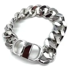 現行 クリスチャンディオール CD Icon リンクブレスレット シルバー