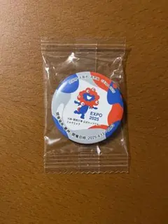 【非売品】【新品未使用】大阪・関西万博ミャクミャク缶バッジ