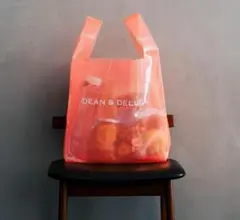 DEAN & DELUCA ショッピングバッグ EVA コーラルオレンジ