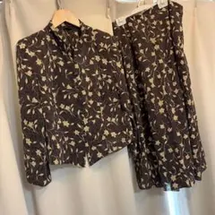 花柄 セットアップ レトロ