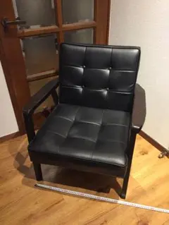 いす イス 椅子 ひじ掛け 肘掛け 黒　一人用