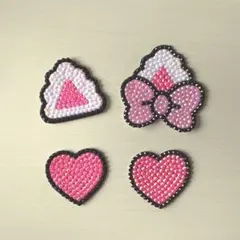 うちわデコ パーツ 猫耳 ピンク