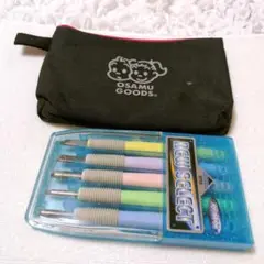 OSAMU GOODS 彫刻刀セット 5色原田おさむ氏のポーチ付き 図工 小学校