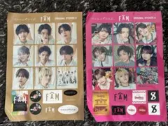 timelesz FAM アルバム 先着特典 オリジナルステッカーシート AB