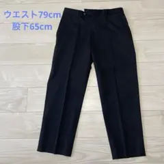 ユニクロ　ストレッチウールパンツ　ブラック　79cm