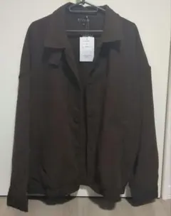 新品 ETELIO ビッグシルエット 2way ピーチスキン ショートブルゾン