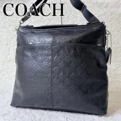 COACH Signature Embossed ShoulderBag y2k