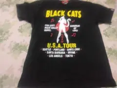 CREAM SODA BLACK CATS Tシャツ ブラック L