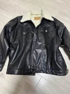 ブラック ボアジャケット