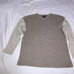 Mr. Junko ベージュ ニットセーター Lサイズ