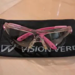 VISION VERDE 保護メガネ　安全眼鏡 クリア/ピンク　実験用