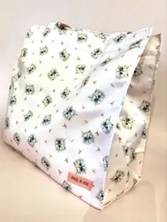 PAUL & JOE 猫&花柄ランチトートバッグ