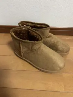 新品未使用品 ムートンブーツ キャメル Lサイズ