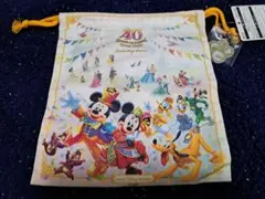 ディズニーランド　40周年　巾着