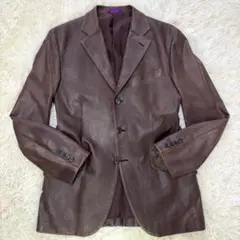 【美品】Lサイズ相当 カウレザー ポールスミスコレクション テーラードジャケット