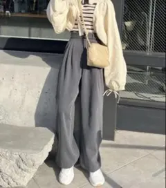 ヘムフック2WAYワイドパンツ