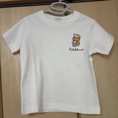 【新品未使用】リラックマ Tシャツ ベビー 半袖 白 ワンポイント 人気のサムネイル