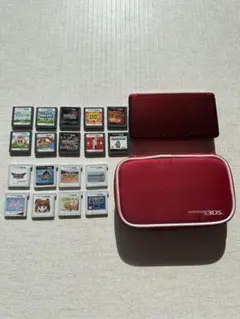 任天堂 3DS 本体 レッド ゲームカード16枚セット