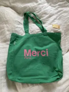 Merci Paris トートバッグ グリーンのサムネイル