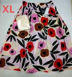 【新品未使用】UNIQLO x marimekko 花柄スカート XL