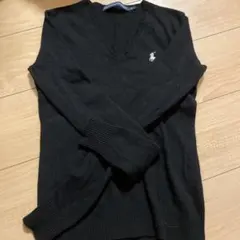 Ralph Lauren Sport ブラック Vネックセーター S