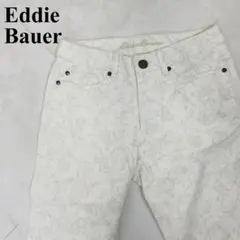 Eddie Bauer 花柄パンツ ストレッチ 白 11号L相当 1303-Bのサムネイル